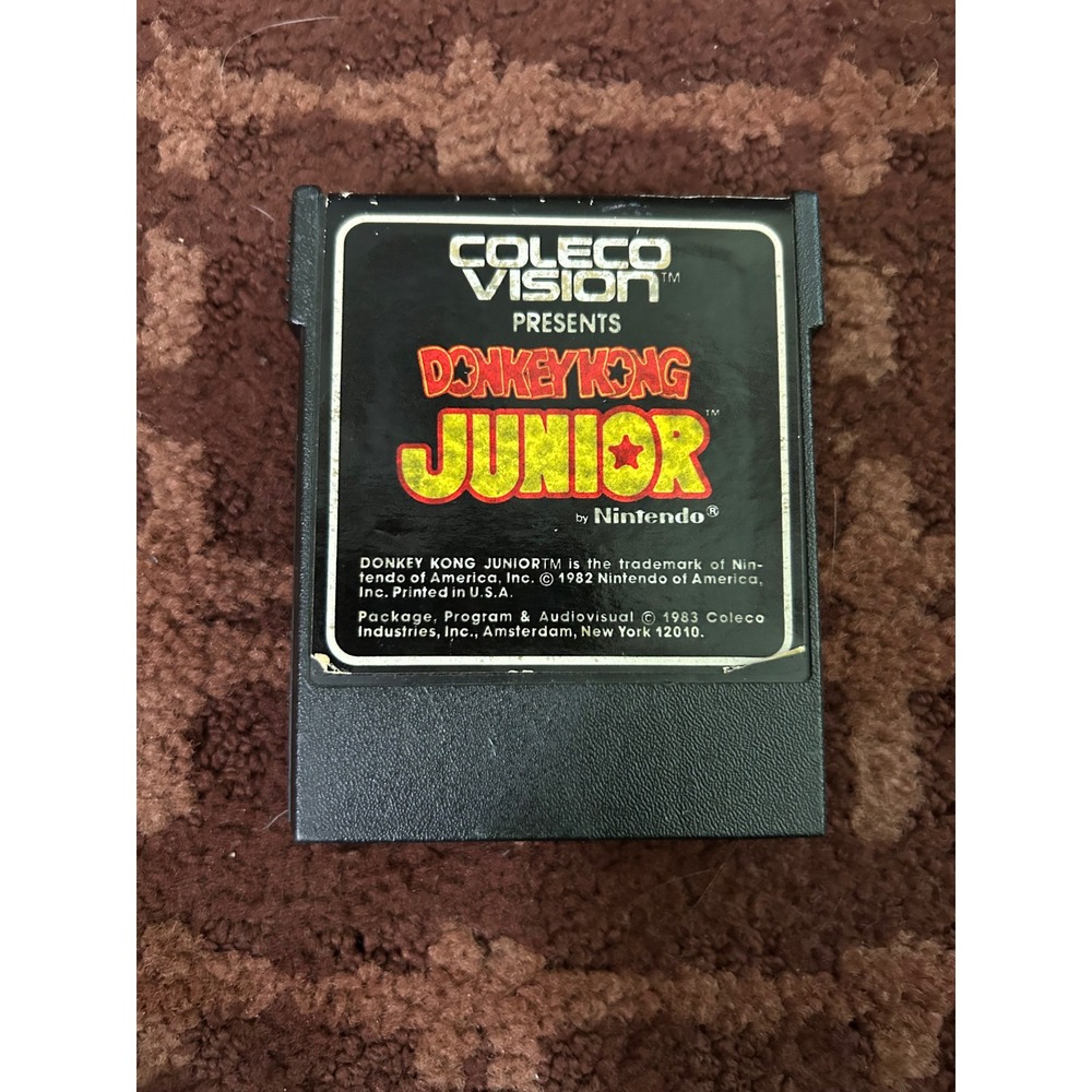 Donkey Kong Junior ColecoVision Video Game Cartridge 1982 Nintendo Port